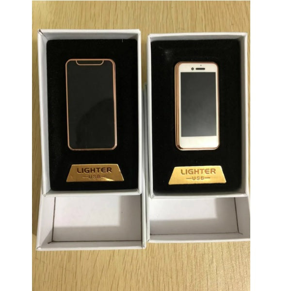 מצית מיני אייפון הנטענת בUSB ללא צורך בגז