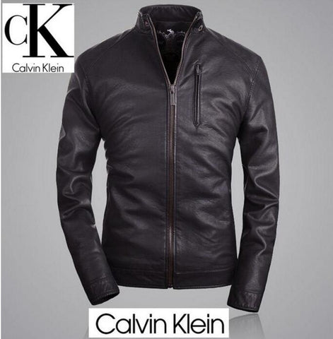 מעיל עור קלווין קליין Calvin Klein נדיר לגברים