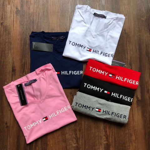 חולצת טישרט טומי TOMMY HILFIGER לנשים